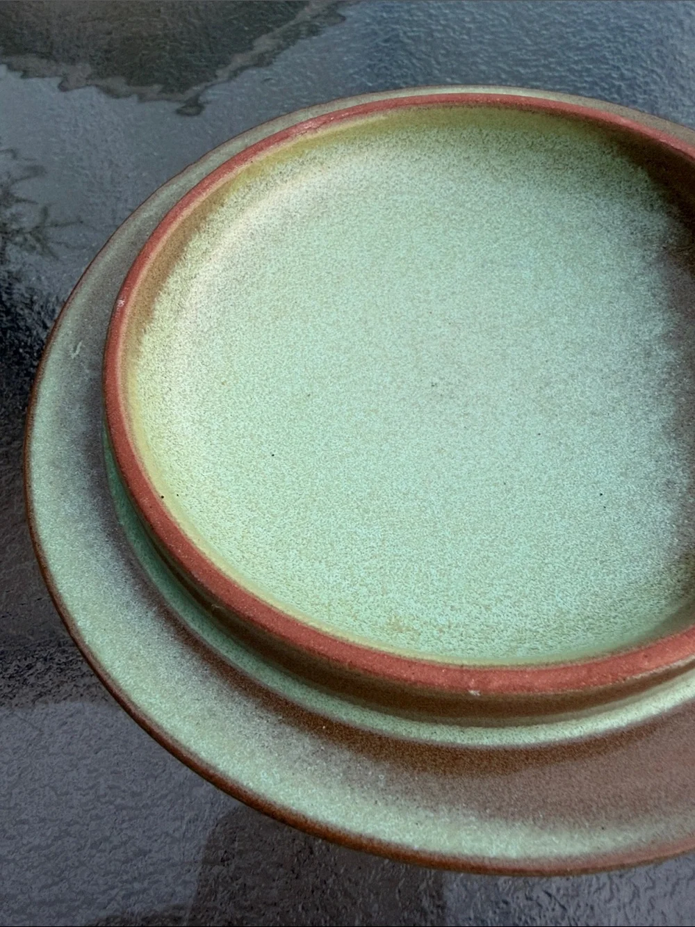 Frankoma Green and Brown Lidded Serving Bowl